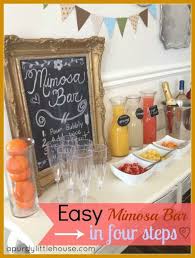 Mimosa Bar Bridal Shower Brunch Bridal Brunch Mimosa Bar