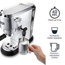Overview the delonghi dedica deluxe ec685 espresso machine is an ideal entry level espresso machine. De Longhi Ec685m Dedica Deluxe Automatic Espresso Machine 1 Metallic In Dubai Uae Whizz Semi Automatic Espresso Machines