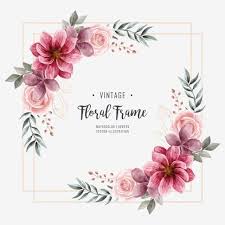 Wedding Watercolor Floral Flower Decoration Frame Background Pattern Flower Png Transparent Clipart Image And Psd File For Free Download In 2020 Flower Decorations Watercolor Flower Vector Floral Watercolor