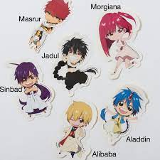 Маги, лабиринт, магии, magi, labyrinth, magic, аниме, онлайн, anime, online. Magi Chibi Character Stickers In 2021 Anime Magi Magi Adventures Of Sinbad Magi