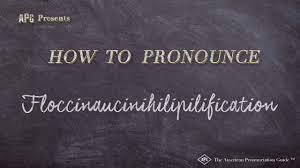 Have a definition for floccinaucinihilipilification ? How To Pronounce Floccinaucinihilipilification Youtube