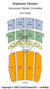 Orpheum Theatre Bc Seating Chart