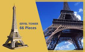 An engineering project for kids. Educational Toy Birthday Gift For Boys Girls 66pcs France Paris Architecture Building Set Wisestar 31 2 H Largest Eiffel Tower 3d Puzzles Model For Adults And Kids Handmade Craft Dollhouse Kit Puzzles 3 D