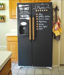 9 Decorated Refrigerators We Re Kind Of In Love With Fridge Makeover Paint Refrigerator Fridge Freezers