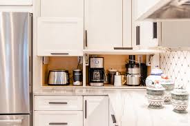 An appliance garage is a great option for your kitchen if you have several appliances crowding your counter tops. Appliance Garage Nkba