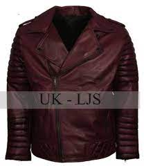 Men S Classic Brando Quilted Boda Biker Designer Maroon Bomber Leather Jacket Ebay Leather Jacket Leather Bomber Jacket Leather Jacket Men