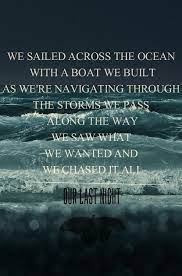 Across The Ocean Lyrics Our Last Night Our Last Night Cool Lyrics Nights Lyrics