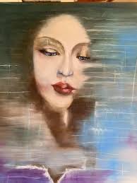 Gold and ivory. I love the reflections in this piece.