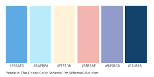 Peace In The Ocean Color Scheme Blue Schemecolor Com Blue Color Schemes Ocean Colors Color Schemes
