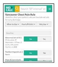 Image result for INTERCHEST Chest Pain Rule