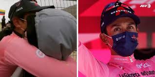 Egan bernal ya es el ciclista colombiano que ha conservado la camiseta de líder de giro de italia durante más tiempo. Egan Bernal Y Su Novia
