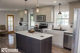 To add this dark grey kitchen cabinets wall colour picture to your collection, just right click on the pictures above and than select view image in your or if you need similar information and facts or illustrations or photos from dark grey kitchen cabinets wall colour, can be found in the image, at. Rise Kitchen Fashions Gossamer Grey And Grey Wolf Kitchen Dream Kitchen Dream Kitchen Ideas Dream Kitchens Modern Sink Kitchen Layout Island Design
