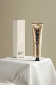 Download Cream Tube And Product Box Mockup Template