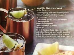 Grapefruit Mule From May 2017 Costco Magazine Candied Ginger Lime Wedge Ginger Beer