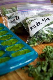 Spinach cubes are the perfect addition to green smoothies. How To Freeze Greens Popsugar Fitness