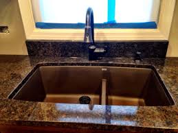 chocolate brown composite kitchen sink