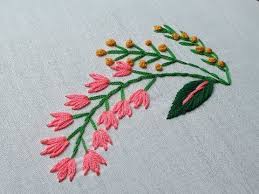 Celebrate the season with this free simple snowflake embroidery pattern! Easy Cushion Cover Hand Embroidery Designs