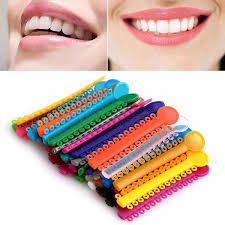 1 Pack 1040pcs Colorful Dental Orthodontic Elastic Ligature Ties Rubber Band Wish Orthodontics Teeth Care Dental