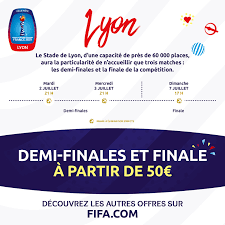Coupe du monde féminine 2019 : Coupe Du Monde Feminine France 2019 Billetterie En Exclusivite Pour Les 1 2 Finales Et La Finale A Lyon