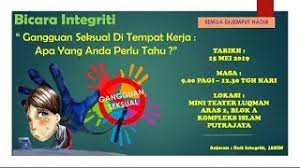 Pelecehan seksual bisa terjadi di tempat kerja manapun, dari pabrik, kantor, toko ataupun sekolah. Bicara Integriti Gangguan Seksual Di Tempat Kerja Apa Yang Anda Perlu Tahu Youtube