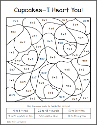 Fun multiplication worksheet grade 3. Valentine S Day Color By Number Multiplication Worksheets Math Valentines Multiplication Color Worksheets