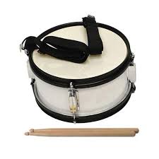 ffalstaff Rullante Junior da Marcia 12"x7" in Legno 4 Tiranti (Bianco)