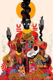 The Infinite Fragmented Datawaves Of Oxane Afrofuturism Art Afrocentric Art Collage Art