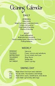 How To Make Cleaning Easy Cleaning Calendar Clean House Cleaning Hacks