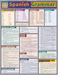 Spanish Grammar Quickstudy Academic Inc Barcharts