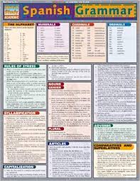 spanish grammar quickstudy academic inc barcharts