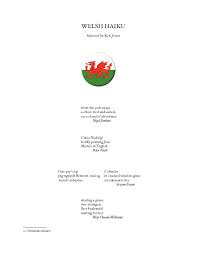 A History Of Welsh Haiku Haiku Poetry Haiku Digital Library