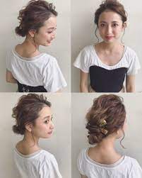 前髪なしのセミロングが最強説卍大人っぽくキメるならこれで間違いなし hair 結婚式 ヘアスタイル お呼ばれ ウェディング ヘアスタイル 結婚式 髪型