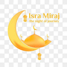  Greeting Text Isra Miraj With Crescent Moon And Mosque Isra Miraj Isra Mi Raj Islamic Png And Vector With Transparent Background For Free Download In 2021 Isra Miraj Isra Mi Raj Islamic Celebrations