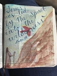 My Cup Runneth Over Luke 4 1 13 Bible Art Journaling Bible Art Christian Journaling