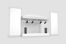 3d Concert Stage With Large Billboards Mockup Generator Concert Stage Concert Stage Design Billboard Mockup
