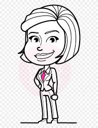 Female cartoon characters business cartoons mini dachshund character drawing cartoon kids cartoon drawings business women chibi employee gifts. Cute Black And White Woman Cartoon Vector Character Woman Clipart Black And White Png Download 5730580 Pinclipart