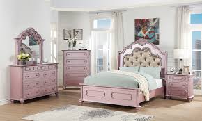 Find king size bed sets, including dressers and mirrors, in a variety of styles, colors & decor. Poundex Pink Faux Leather Finish 4 Piece Queen Bedroom Set Flatfair