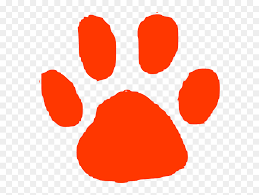 | view 156 clemson tiger paw illustration, images and graphics from +50,000 possibilities. Clipart Clemson Tiger Paw Blue And Orange Paw Print Hd Png Download Vhv