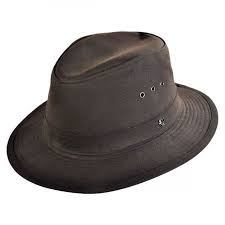 Hills Hats Of New Zealand The Milford Wax Cotton Fedora Hat Rain Hats Fedora Hat Fedora Rain Hat