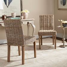 wicker & rattan kitchen & dining chairs