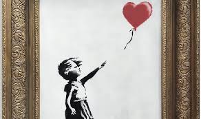 With wry wit and stealth, banksy merged graffiti art with installation and performance. 1 4 Million Banksy Painting Shredded Immediately After Auction So What The Fashion Law