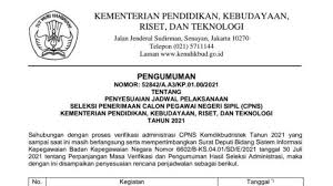 Kelulusan pelamar adalah prestasi pelamar sendiri. Pengumuman Hasil Seleksi Administrasi Cpns Kemdikbudristek 2021 Mundur Ini Jadwalnya Tribunnews Com Mobile