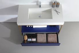 It is simply impossible to imagine any bathroom without it. Texel 42 Navy Blue Industrial Style Free Standing Bathroom Vanity Keetchen