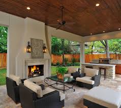 Modern Outdoor Kitchen Combine With Living Room Outdoor Living Rooms Outdoor Kitchen Design Outdoor Living Room