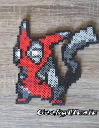 Pokemon Pikachu Deadpool Mashup Perler Beads Etsy Perler Bead Art Pokemon Bead Perler Beads