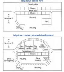 Ielts Band 8 Report Topic Map Of A Town Before And After