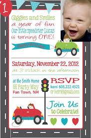 Birthday Invitation Card For 3 Year Old Boy Birthday Party Invitation Cars First Birthday Cars Boy Photo Card Balloon Bir Boy Birthday Invitations Transportation Birthday 1st Birthday Invitations