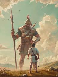 David and Goliath, Bible verses and prayer  - Save the World Ministry