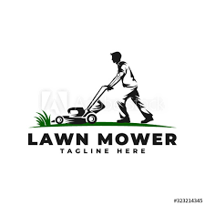 Lawn Mower With People Logo Vector Icon Illustration Buy This Stock Vector And Explore Similar Vectors At A People Logo Vector Icons Illustration Vector Logo