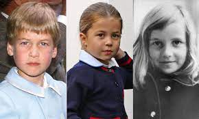 Princess charlotte and princess diana pictures. Royal Lookalike Princess Charlotte Bears Striking Resemblance To William And Diana At Same Age Hello
